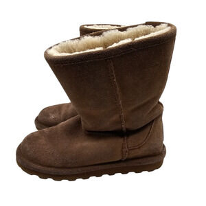 Bearpaw Womens Sz 6 Helen winter boots Brown Suede Sherpa Lined